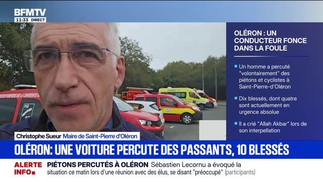 Piétons percutés à Oléron: l'automobiliste a mis intentionnellement le feu à son véhicule , indique le maire de Saint-Pierre d'Oléron