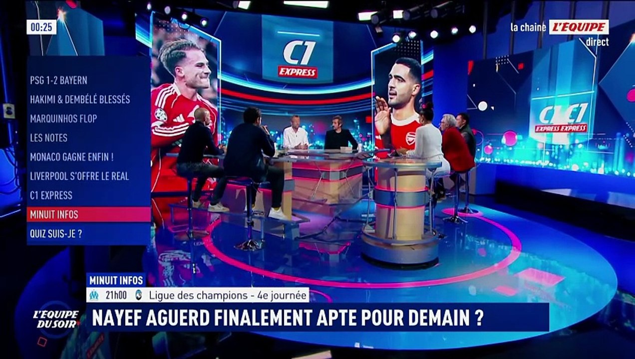 Nayef Aguerd présent dans le groupe de l'OM contre l'Atalanta Bergame en Ligue des champions - Foot - Ligue des champions - OM