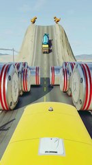 Realistic BeamNG Drive car crash physics. Watch in