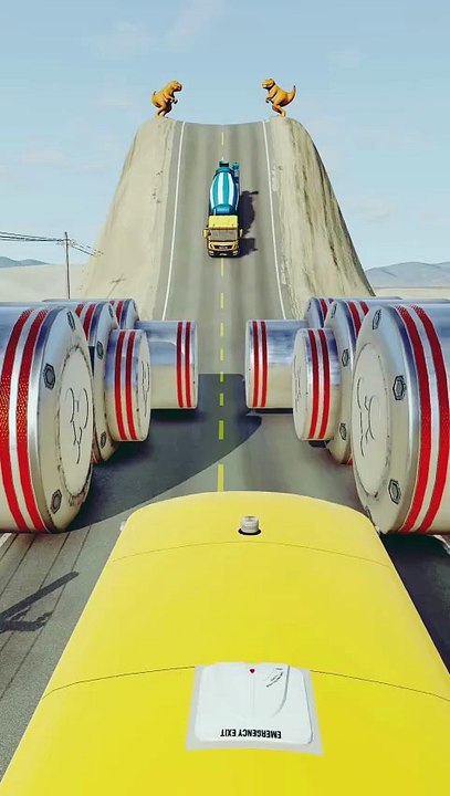 Realistic BeamNG Drive car crash physics. Watch in