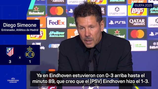 Simeone habla sobre Giuliano tras el Atlético de Madrid - Union Saint-Gilloise