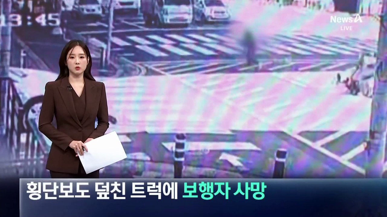 횡단보도 덮친 트럭에 보행자 사망