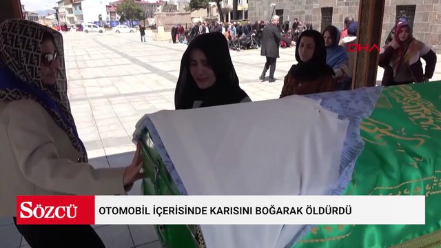 Hastane otoparkında otomobil içerisinde karısını boğarak öldürdü