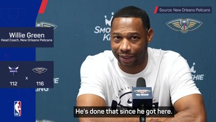 Green praises Alvarado's clutch performance in Pelicans' first win