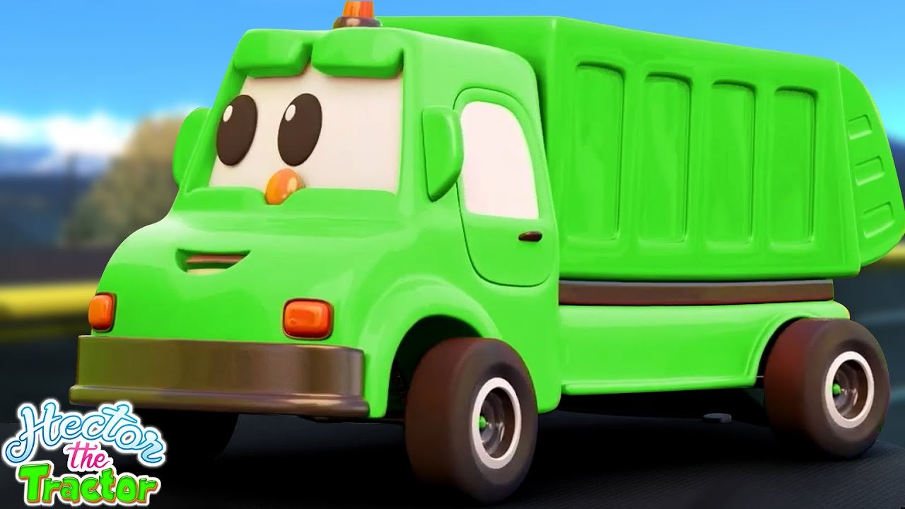 Five Little Garbage Trucks | Wheels On The Bus | Nursery Rhymes & Kids Songs for Children