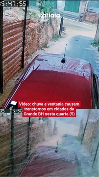 Chuva e ventania causam transtornos em cidades da Grande BH nesta quarta (5)