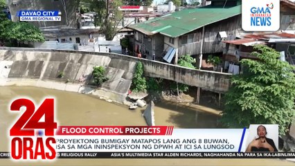 Proyektong bumigay matapos lang ang 8 buwan, isa sa mga ininspeksyon ng DPWH at ICI sa Davao City | 24 Oras