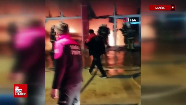 Denizli'de ortağı cinayetten tutuklanan oto galeri kundaklandı