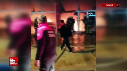 Denizli'de ortağı cinayetten tutuklanan oto galeri kundaklandı