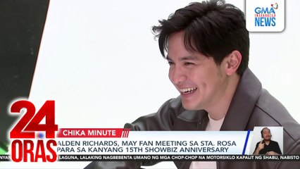 Alden Richards, may fan meeting sa Sta. Rosa para sa kanyang 15th showbiz anniversary | 24 Oras