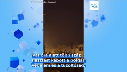 Hidegfront tört be Portugália kontinentális részére viharos széllel, esővel és heves zivatarokkal