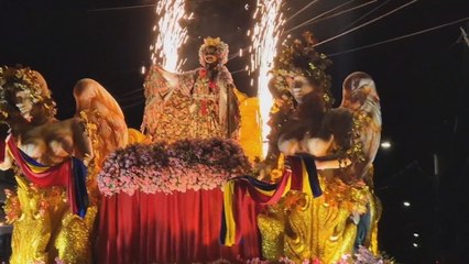 La Villa de Los Santos celebra 456 años de fundación con desfile de carretas y folklore