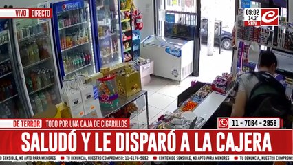 Tremendo: le disparó a empleada de comercio para robarle cigarrillos