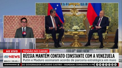 Rússia mantém contato com Venezuela em meio a tensões com os EUA no Caribe