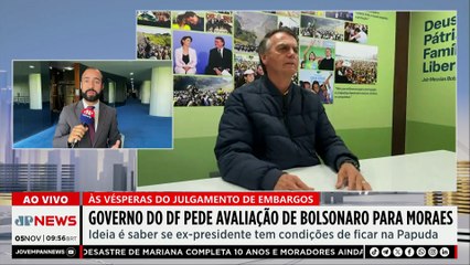 DF pede a Moraes avaliação médica de Bolsonaro para possível prisão na Papuda