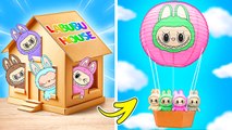 WOW!😱 Labubu’s New Life IRL!🏠🎨 Adorable Crafts & School DIY Ideas!✨🔥