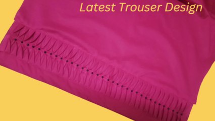 Beautiful Trouser design for summer | New Trouser design 2025 | Cutting & Stitching |