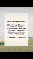 Game: “Qui Suis-Je ? (Who Am I?)” — French Beginner Quiz😆 Funniest & Easiest French Quiz Ever!Can you guess before I say it? 🎯Learn French with laughter — Desi style! 🇫🇷#Francogate #LearnFrench #FrenchGame #FrenchQuiz #FunnyFrench