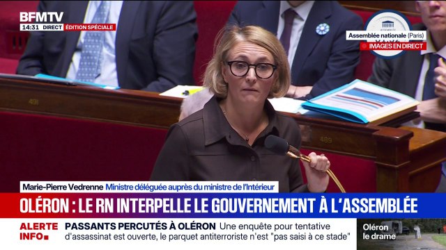 Oléron: l'auteur est inconnu de tous les services de renseignement , indique Marie-Pierre Vedrenne, ministre déléguée auprès du ministre de l'Intérieur