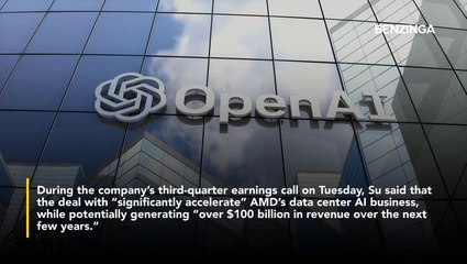 AMD CEO Lisa Su Expects OpenAI Partnership To Generate Over $100 Billion In Revenue And 'Significantly Accelerate' AI Business