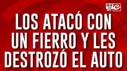 Atacó a fierrazos a una pareja, quedó filmada y la policía no hace nada