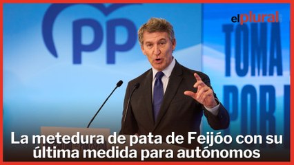 La metedura de pata de Feijóo con su última medida para autónomos: "No se sabe ni una"