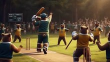 Bear cricket match