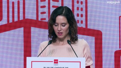 Ayuso presume de sus recetas para la vivienda