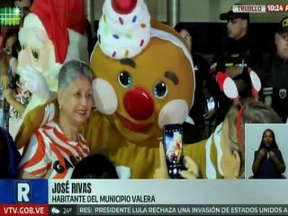 Entre gaitas y parrandas el pueblo trujillano acompañó el encendido de la Navidad en Valera