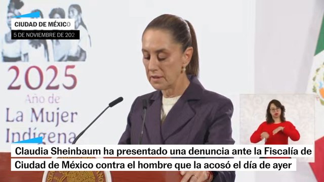 Es un delito : Claudia Sheinbaum sobre el acoso que sufrió en vía pública