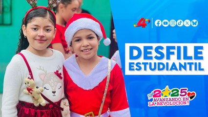 Ticuantepe navideño: desfile estudiantil 🎄 del MINED enciende el espíritu en las calles 🎅