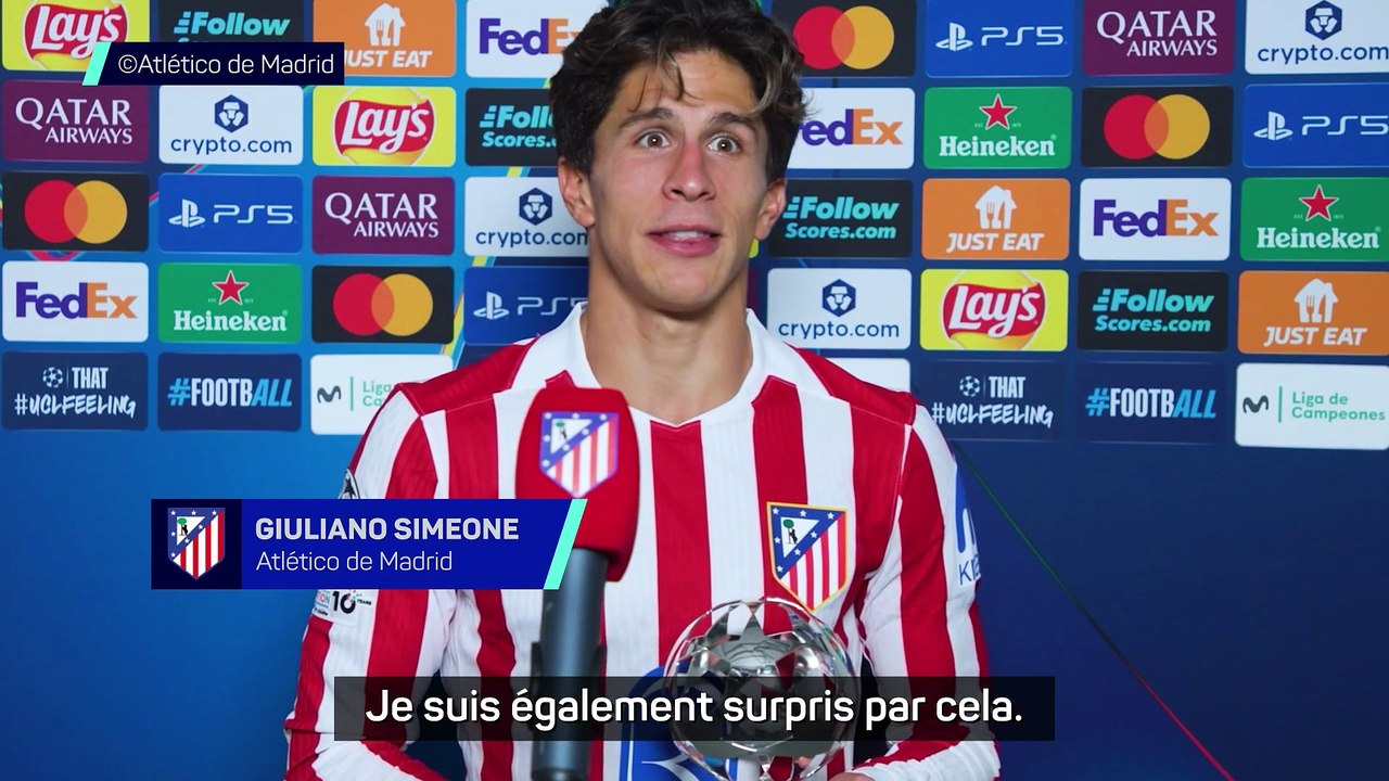 G. Simeone : "C'est le fruit de tout le travail que je fais"