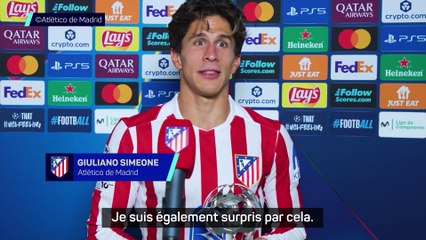 G. Simeone : "C'est le fruit de tout le travail que je fais"