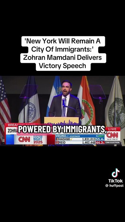 In his remarks to supporters Tuesday night, Zohran Mamdani had a clear message for New York City: "Hope is alive." "And while we cast our ballots alone, we chose hope together," Mamdani said. "Hope over tyranny. Hope over big money and small ideas. Hope o