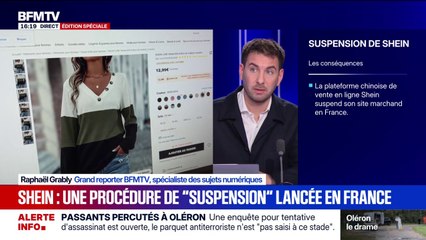En quoi consiste la procédure de suspension engagée par le gouvernement contre Shein?