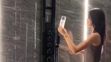 Wall Mounted Waterfall Rainfall Shower System with Temperature Display & Luxury Spa Experience
