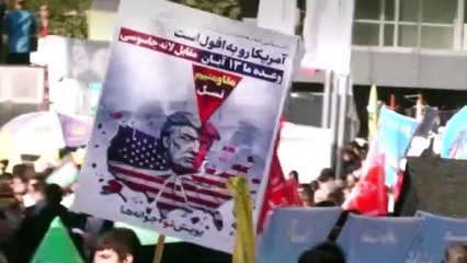 Massenproteste gegen die USA in Teheran zum 46. Jahrestag der Besetzung der US-Botschaft