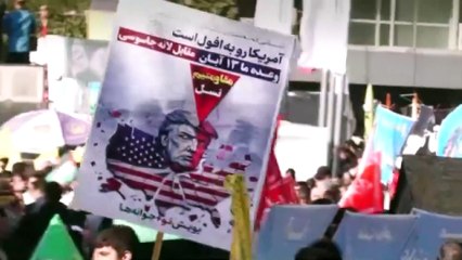 Manifestazioni di massa anti-USA a Teheran nel 46° anniversario della presa dell'ambasciata USA