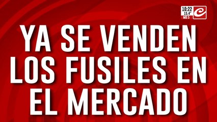 Portación y tenencia: ya se venden fusiles de guerra en el mercado