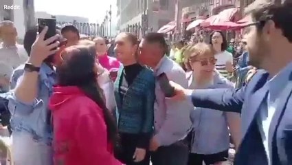 Where is her security? Man is able to grope and attempt to kiss Mexican president