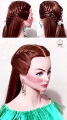 easy hairstyle|simple hair style for ladies|front braid hair style|wedding front hairstyle|hairstyle  wedding front hairstyle, bridal hairstyle front look, front braid hair style, front braid hairstyles, front hairstyle for saree, front hairstyle for wedd