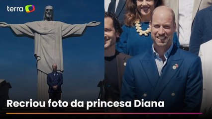 Veja como foi a visita do príncipe William ao Cristo Redentor