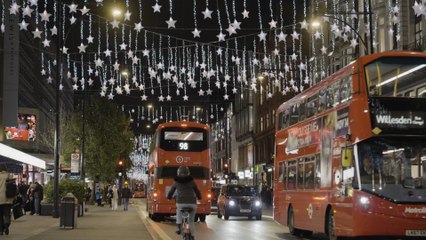 Christmas hits London: Oxford street lights turn on