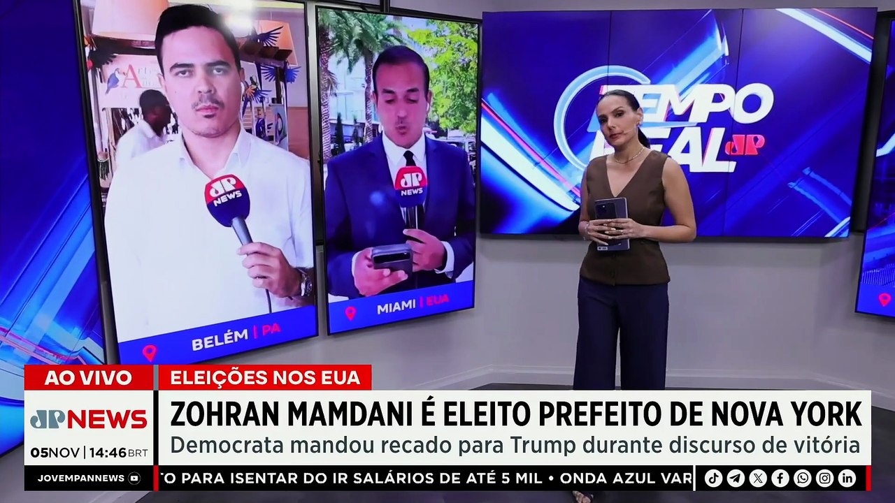 Zohran Mamdani é eleito prefeito de Nova York; Trump vai cortar verbas? | TEMPO REAL