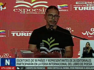 Caracas | Escritores de 18 países participarán en la 2.° edición de la Expoesía del 20 al 23 de noviembre