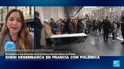 Informe desde París: filas y protestas por la apertura de tienda física de Shein