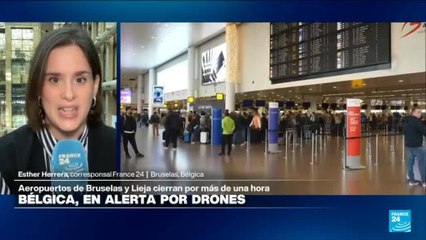 Caos en los aeropuertos de Bruselas por avistamiento de drones
