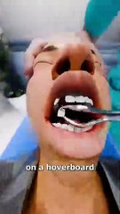 Dentist_Pulls_Tooth_While_Riding_Hoverboard_😱