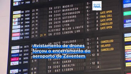 Últimos avistamentos de drones obrigam ao cancelamento de voos no principal aeroporto da Bélgica