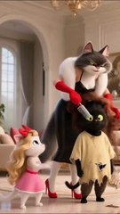 What Is the Gray Cat Mom Doing?! 😱🐾 | Shocking Ai Cat Story | Emotional Meow Animation